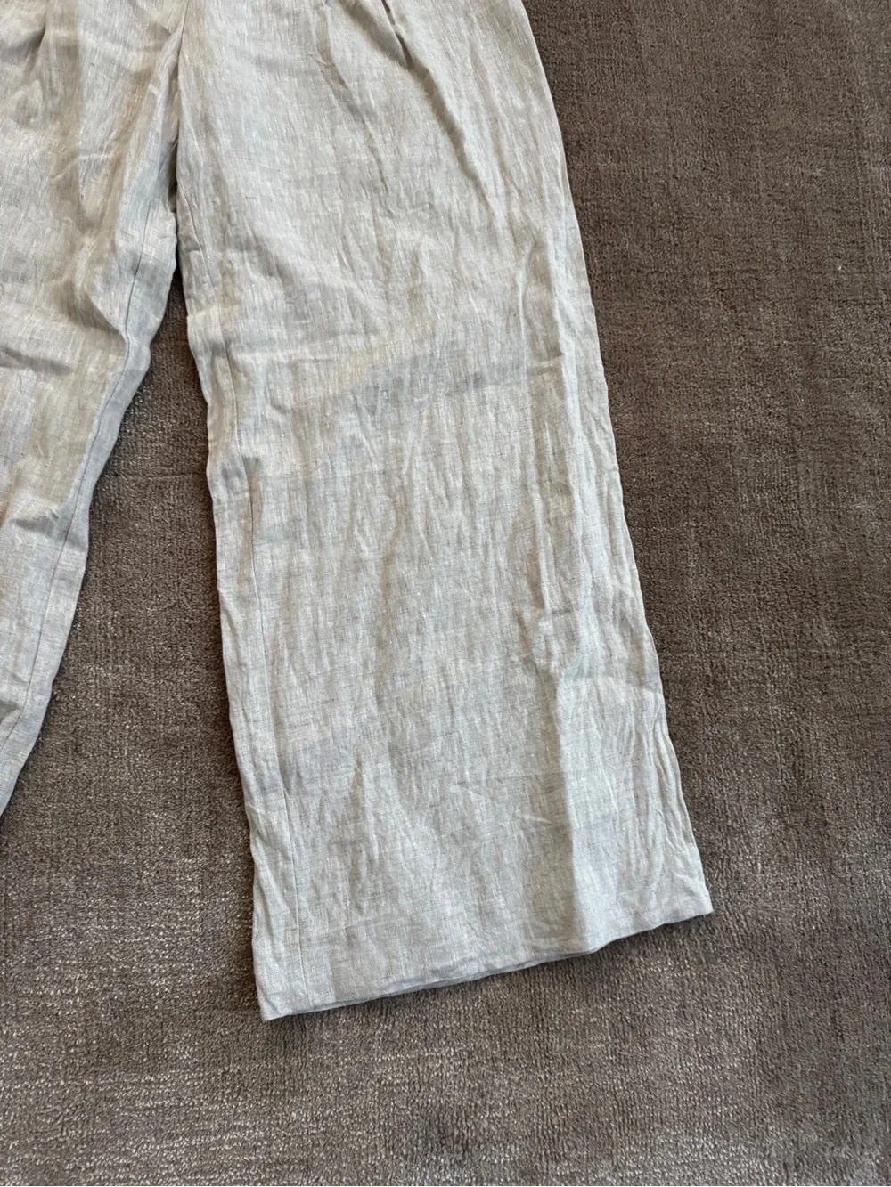 Reformation Alex Linen Mid Rise Pant